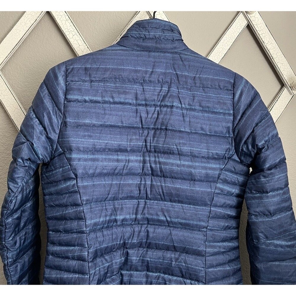 Patagonia Women's S Down Sweater Puffer Jacket 84683 - Blue Stripe - Picture 8 of 9